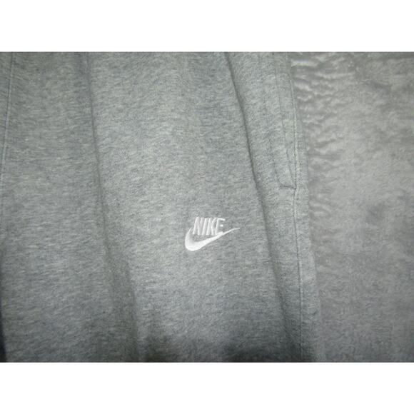 Nike Men’s Gray Sweatpants Joggers Size L Logo Embroidered Fleece Lined Jordan - Picture 2 of 8
